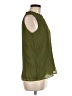 Calvin Klein 100% Polyester Green Sleeveless Blouse Size M - photo 4