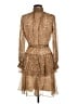 Alex Marie 100% Polyester Animal Print Gold Cocktail Dress Size 6 - photo 2