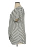 Assorted Brands Stripes Silver Short Sleeve Blouse Size 1X - photo 5