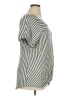 Assorted Brands Stripes Silver Short Sleeve Blouse Size 1X - photo 4