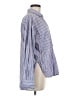 Sandro 100% Cotton Stripes Blue Long Sleeve Button-Down Shirt Size M - photo 4