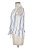 BeachLunchLounge 100% Viscose Stripes Blue Sleeveless Button-Down Shirt Size M - photo 5