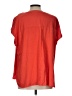 Rose + Olive 100% Rayon Orange Short Sleeve Blouse Size L - photo 2
