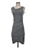 Leith Solid Gray Casual Dress Size S - photo 1