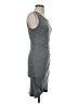 Leith Solid Gray Casual Dress Size S - photo 4