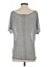 Three Dots 100% Viscose Gray Short Sleeve T-Shirt Size XS - photo 2