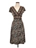 BCBGMAXAZRIA Paisley Brown Cocktail Dress Size L - photo 1