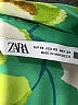 Zara Floral Green Long Sleeve Blouse Size XS - photo 7