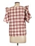 The Great. Red Short Sleeve Blouse Size Lg (3) - photo 2