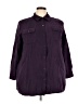Roaman's 100% Polyester Purple 3/4 Sleeve Blouse Size 22 (1X) - photo 1