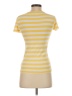 Gap 100% Cotton Stripes Yellow Short Sleeve Turtleneck Size S - photo 2