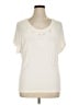 Halogen Ivory Short Sleeve Top Size XL - photo 1