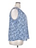 Kasper 100% Polyester Blue Sleeveless Blouse Size 2X - photo 4