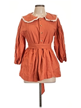 Free People 3/4 Sleeve Button Down Shirt
