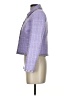 Boston Proper 100% Polyester Tweed Purple Jacket Size 2 - photo 5