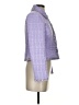 Boston Proper 100% Polyester Tweed Purple Jacket Size 2 - photo 4