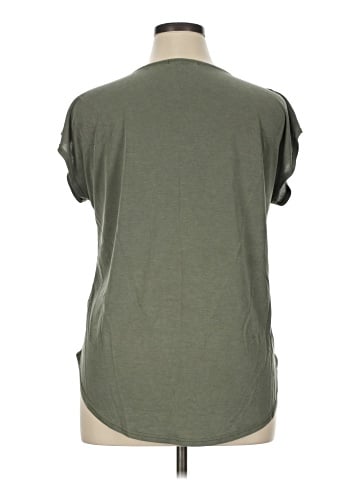 Green Envelope Short Sleeve Henley (view 2)
