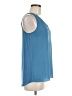 Fortune + Ivy 100% Polyester Blue Sleeveless Blouse Size M - photo 4