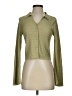 Olé by Koton Metallic Green Long Sleeve Blouse Size XS - photo 1