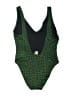 Solid & Striped Animal Print Green One Piece Swimsuit Size XL - photo 2