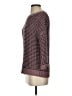 Ann Taylor LOFT 100% Cotton Tweed Burgundy Pullover Sweater Size S - photo 5