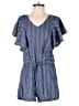 Mud Pie 100% Cotton Stripes Blue Romper Size XS - photo 1