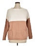 Prettygarden Color Block Tan Sweatshirt Size XL - photo 1
