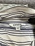 Express 100% Rayon Stripes Ivory Long Sleeve Button-Down Shirt Size M - photo 7