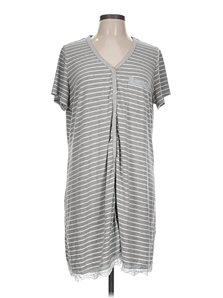 Pre-owned Ekouaer Casual Dress In Gray