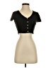 Popular 21 Black Short Sleeve Top Size S - photo 1