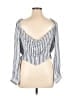 Cleobella Silver 3/4 Sleeve Top Size L - photo 2