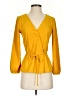 J.Crew 100% Polyester Yellow 3/4 Sleeve Blouse Size 00 - photo 1