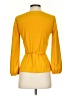 J.Crew 100% Polyester Yellow 3/4 Sleeve Blouse Size 00 - photo 2