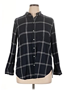 H&M 3/4 Sleeve Button-Down Shirt (view 1)