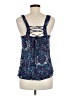 Splendid 100% Rayon Blue Sleeveless Blouse Size M - photo 2