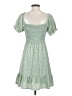 She + Sky 100% Polyester Green Casual Dress Size S - photo 2