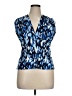 Veronica M. Blue Sleeveless Blouse Size XL - photo 1