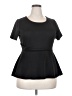 ELOQUII Black Short Sleeve Top Size 18 Plus - photo 1