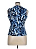 Veronica M. Blue Sleeveless Blouse Size XL - photo 2