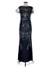 JS Collections 100% Polyester Blue Cocktail Dress Size 6 - photo 1