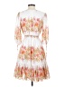 Taylor 100% Polyester Floral White Cocktail Dress Size 4 - photo 2
