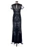 JS Collections 100% Polyester Blue Cocktail Dress Size 6 - photo 2