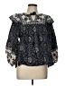Cleobella Blue 3/4 Sleeve Blouse Size L - photo 1