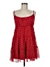Blue Rain 100% Polyester Polka Dots Red Casual Dress Size M - photo 1