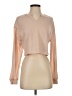 Romwe Tan Long Sleeve Blouse Size S - photo 1