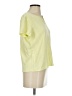 Basic Editions Yellow Short Sleeve Top Size S - photo 4