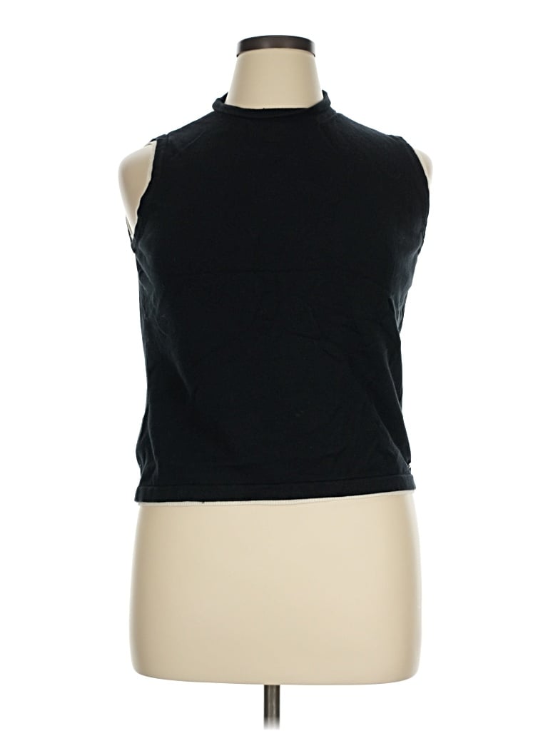 Pre-owned Tommy Hilfiger Sweater Vest In Black