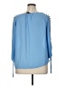 Zac & Rachel 100% Polyester Blue 3/4 Sleeve Blouse Size XL - photo 2