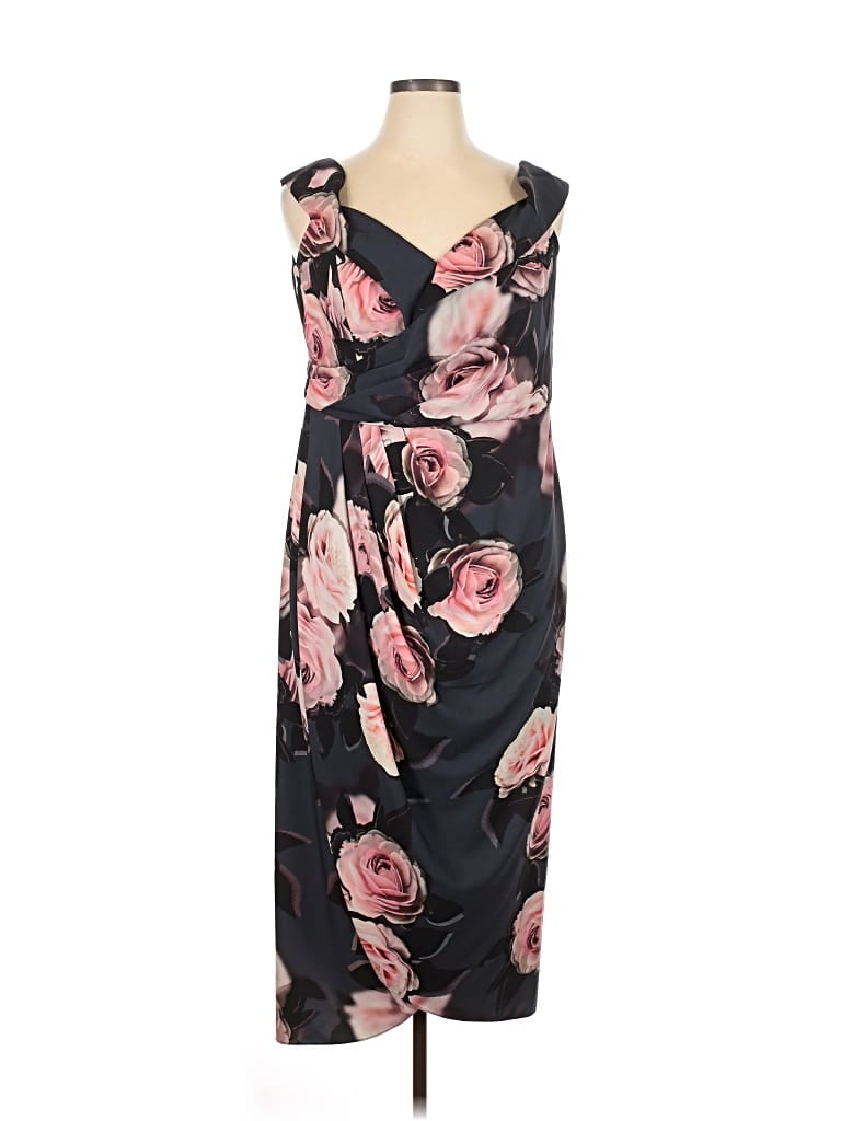 Pre-owned City Chic Casual Dress In Black