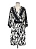 CAbi 100% Polyester Print Black Casual Dress Size S - photo 1